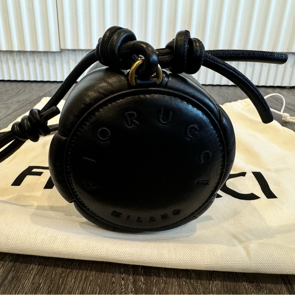 NEW Fiorucci Mella Leather Bag - Black - Picture 4 of 8